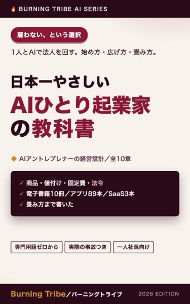 日本一やさしい AIひとり起業家の教科書 表紙